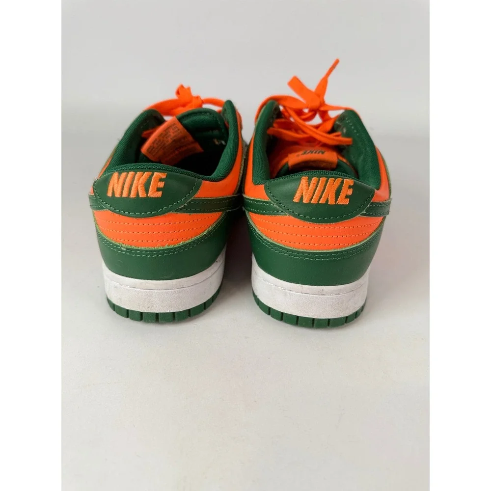 Nike Dunk Low Miami‎ Hurricanes Orange Green Sneakers DD1391-300 Mens